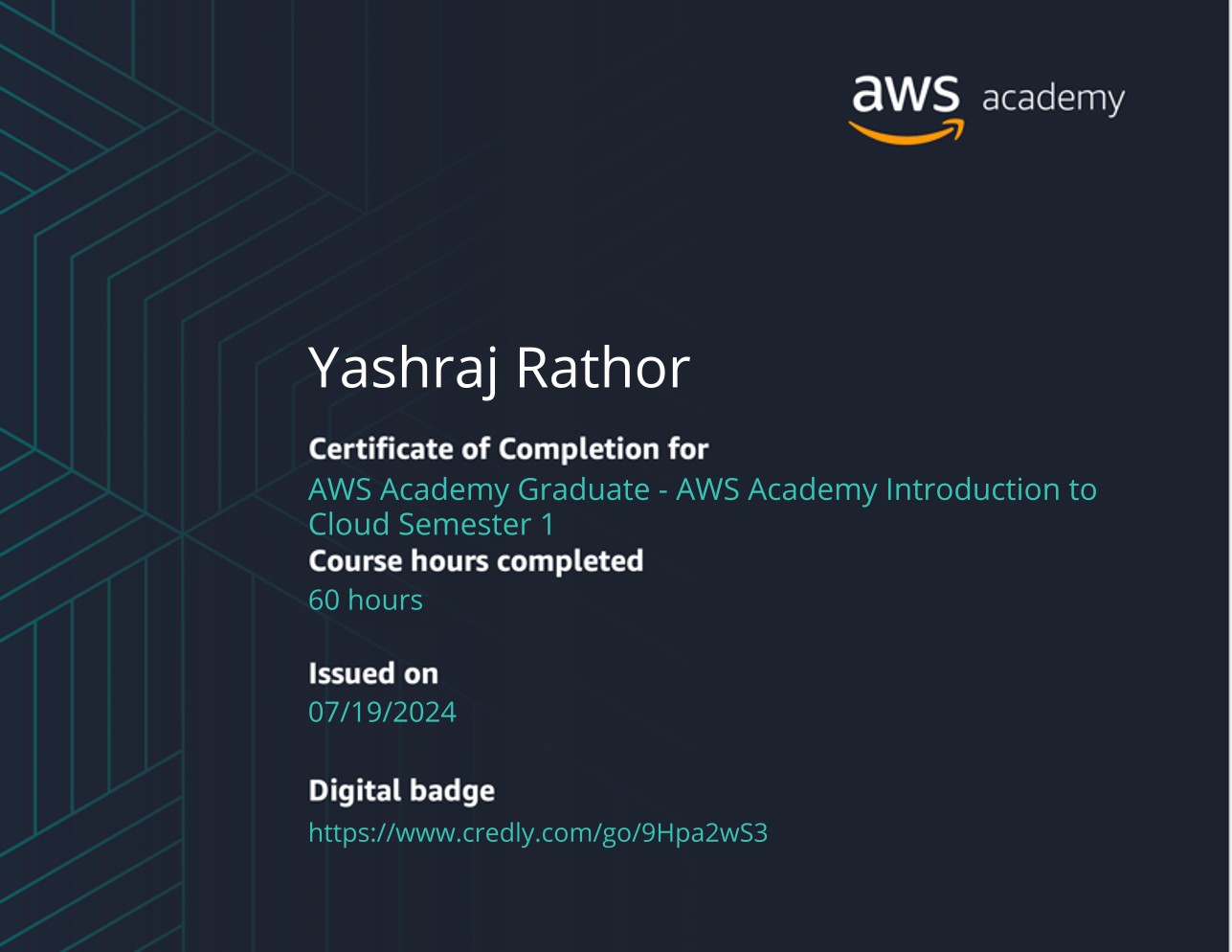 AWS Academy Introduction to Cloud